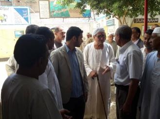 منسق عام حملة مستقبل وطن يتفد اللجان الانتخابية بقنا
