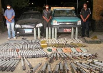 مكافحة المخدرات والأمن المركزى تضبط 120 صاروخ مضاد للطائرات