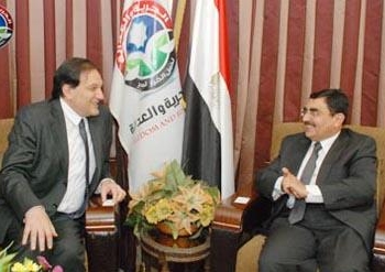 “ملكونيان” يزور مسئول العلاقات الخارجية بحزب الحرية والعدالة