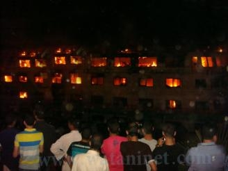 التحقيقات الأولية تشير الى انه لاشبهة جنائية في حريق روزيتا  ببني سويف