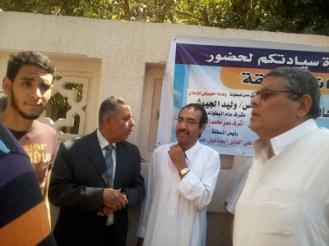 محافظ المنيا يشارك  فى المسيرات المنددة بالاساءة للرسول الكريم