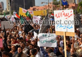 كلاكيت ثانى مرة مليونية كندهار بميدان التحرير لتطبيق الشريعة الاسلامية