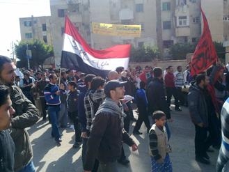 الشعب يريد اسقاط النظام شعار مظاهرات كفرالشيخ اليوم