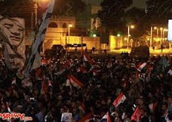 إنضمام مسيرتي ####مسجد النور ورابعة العدوية#### باتجاه####الاتحادية####