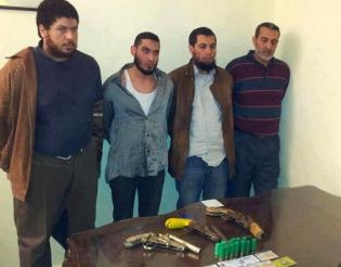 ظبط أربعة مسلحين من الاخوان