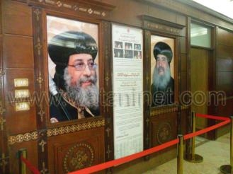 كنائس بني سويف تستعد لاستقبال المهنئين بعيد الميلاد بصور جديدة للبابا