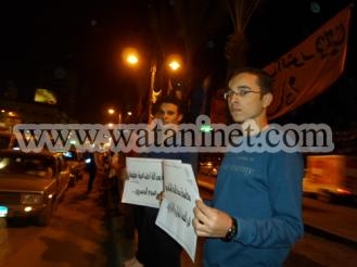 بالصور ..سلاسل بشريه بالسويس تحشد المواطنين للمشاركة فى مظاهرات25يناير
