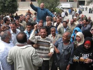 عمال “النشا والجلوكوز ” بشبرا الخيمة  يتظاهرون طلبا للتثبيت
