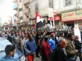 معارضو مرسي ببني سويف  :يا حنان يا منان طهر مصر من الإخوان