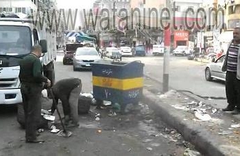 بأوامر من رئيس حي المناخ  نظافة مكثفة بأمتداد شارع كسرى