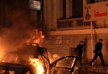 تجدد الأشتباكات بين المتظاهرين و أهالي سيدي جابر بالأسكندرية