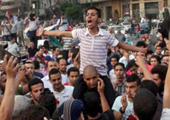 مظاهرة محدودة فى بيلا بكفرالشيخ ضد الاخوان