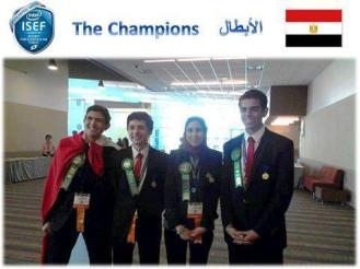 الفريق المصري يحصد جوائز معرض إنتل إيسف 2013