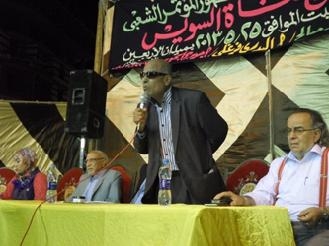في مؤتمر الجبهة الشعبية لأبناء القناة تحت عنوان “لا لبيع قناة السويس”