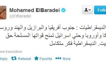 البرادعي: معظم الديمقراطيات تمنح قواتها المسلحة حق التصويت