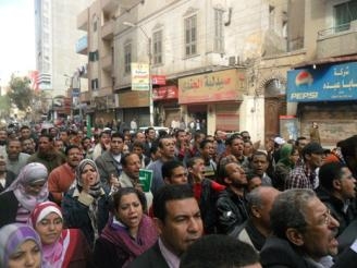 مظاهرة حاشدة لجبهة الإنقاذ ببني سويف 25 يونيو