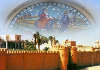 زوار العذراء فى رحاب دير المحرق العامر بالقوصية أسيوط