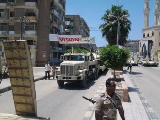 دبابات ومدرعات الجيش تصل كفرالشيخ عصر اليوم لتأمين المنشأت الحيوية