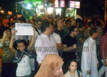 مظاهرة حاشدة ببني سويف تطالب بانتخابات رئاسية مبكرة