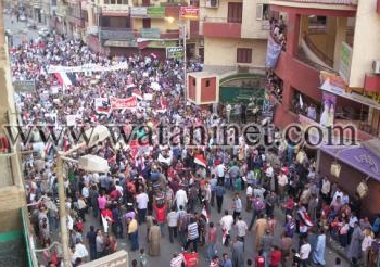 التوتر يسود الشارع الأسيوطى بعد تشيع جثامين الشهداء