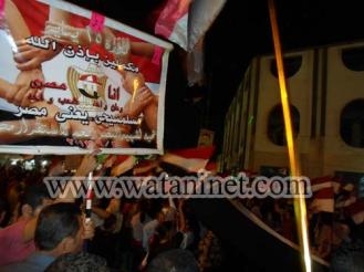 بالصور : ميادين السويس تشتعل بالمظاهرات لإسقاط النظام