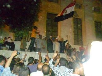أئمة المساجد يشاركون في المظاهرة المعارضة لمرسي ببني سويف