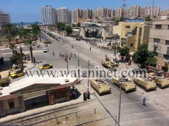 انتشار قوات الجيش بميدان سيدي جابر بالأسكندرية