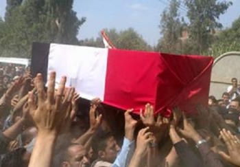 تشيع جنازة شهيد أشتباكات الحرس الجمهوري بالأسكندرية
