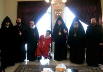 بطريرك السريان الاثوذكس يستقبل الكاثوليكوس آرام الأول
