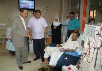 السكرتير العام لبني سويف يتفقد المنشأت الطبية ويتجاهل هجوم الاخوان