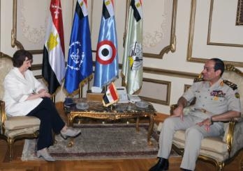 السيسى يلتقي الممثلة العليا للاتحاد الأوروبي