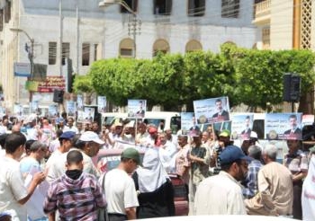 نقل الالاف من مؤيدي  المعزول ببني سويف للمشاركة في مليونية الشهيد