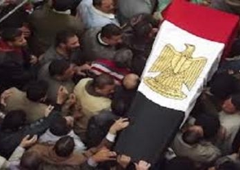 تشييع جنازة ضابطي أسيوط بمركز ملوي بالمنيا