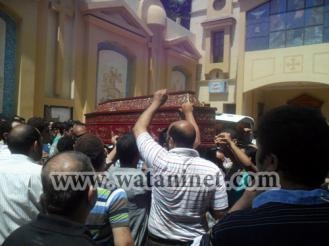 تشييع جنازة شهيد الضابط الشهيد مينا عزت