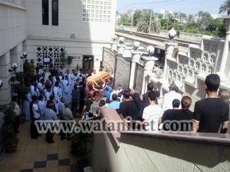 جنازة الشهيد رامي زكريا الذي لقي حتفة برصاص الأخوان أمس