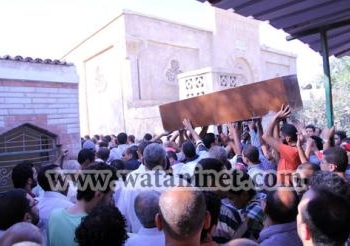 تشييع جنازة النقيب حسام شهيد الإرهاب