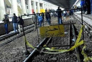 تفجير جزئي لخط سكة جديد مطروح الاسكندرية