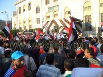 مظاهرات حاشدة لدعم الجيش ببني سويف
