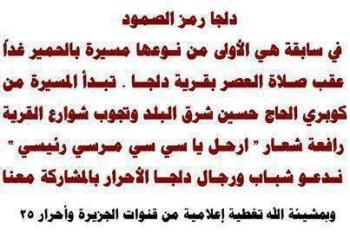 مؤيدين لمرسي بالمنيا : بعد حشد الجماهير .. حشد الحمير