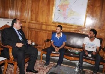 محافظ القليوبية يلتقي مع مؤسس حركة تمرد