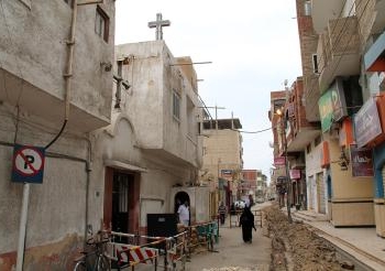 حرق كنيسة مارجرجس بالعريش بشمال سيناء