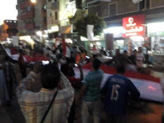 الآلاف بمسيرة حاشدة في شوارع  أبوقر قاص بالمنيا