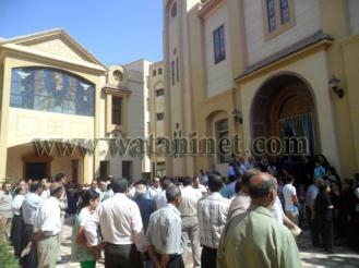 المئات يشاركون في قداس الأربعين لشهيد الواجب والوطن مينا عزت