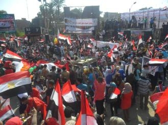 حشود غير مسبوقة للاحتفال بنصر أكتوبر ببني سويف