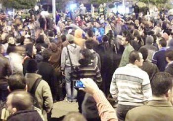 مظاهرات بميدان “الممر” بالإسماعيلية