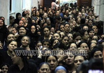 بالصور.. وداع شهداء كنيسة الوراق