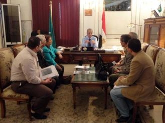 وفد صندوق تطوير العشوائيات  يزور المنيا لمتابعة تطوير مساكن عشش محفوظ