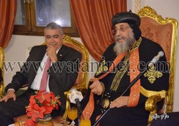 بالصور قيادات الأسكندرية في ضيافة صالون قداسة البابا تواضروس الثاني