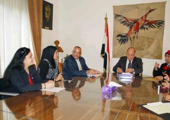 في لقاء وزير الثقافة بوفد المجلس القومي لشئون الاعاقة