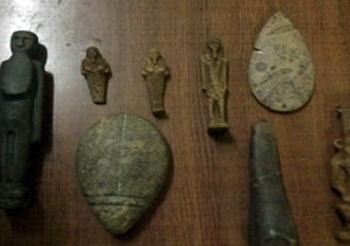 مباحث آثار المنيا تنجح فى إستعادة عدد 5 قطع آثرية  جديدة